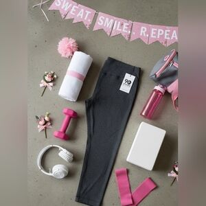 90 Degree by Reflex Gray High‑Waist Leggings Size S